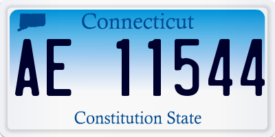 CT license plate AE11544