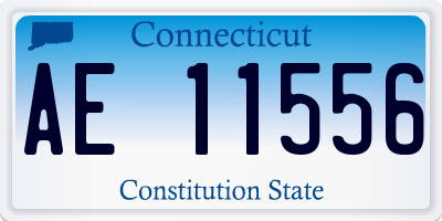 CT license plate AE11556