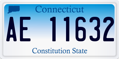 CT license plate AE11632