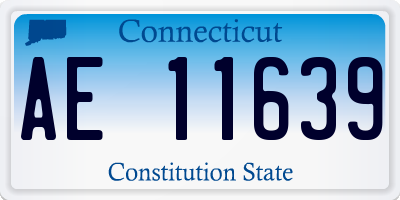 CT license plate AE11639