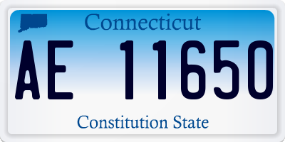 CT license plate AE11650