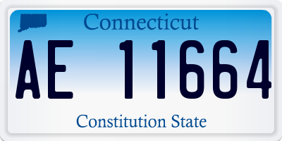 CT license plate AE11664