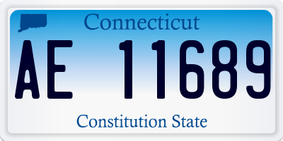 CT license plate AE11689