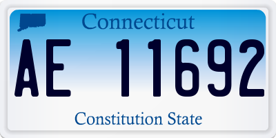 CT license plate AE11692
