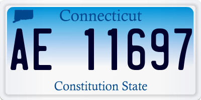 CT license plate AE11697
