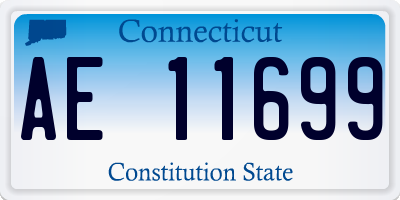 CT license plate AE11699