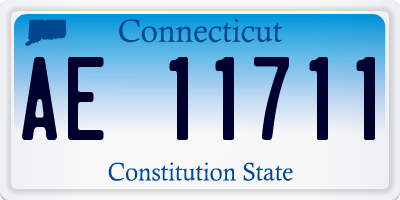 CT license plate AE11711