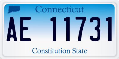 CT license plate AE11731