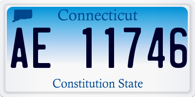 CT license plate AE11746