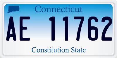 CT license plate AE11762