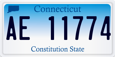 CT license plate AE11774