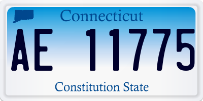CT license plate AE11775