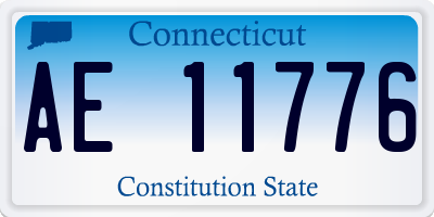 CT license plate AE11776