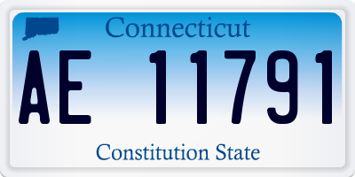 CT license plate AE11791