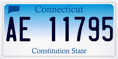 CT license plate AE11795