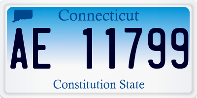 CT license plate AE11799