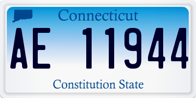 CT license plate AE11944
