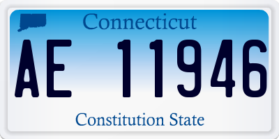 CT license plate AE11946