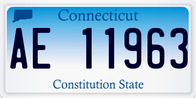 CT license plate AE11963