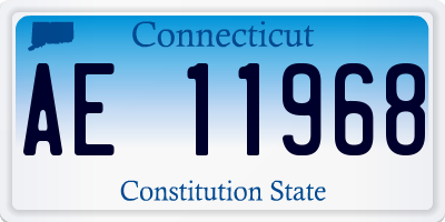 CT license plate AE11968
