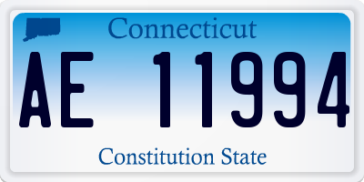 CT license plate AE11994