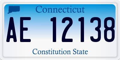 CT license plate AE12138