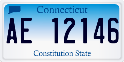 CT license plate AE12146
