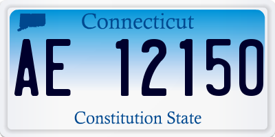 CT license plate AE12150