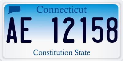 CT license plate AE12158