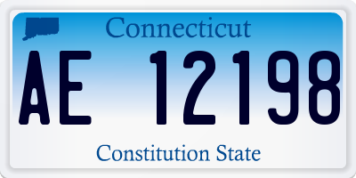 CT license plate AE12198