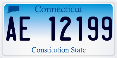 CT license plate AE12199