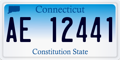 CT license plate AE12441