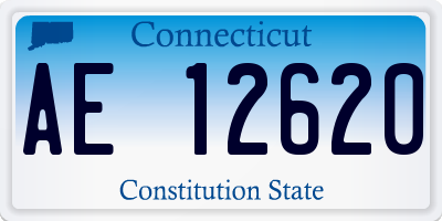 CT license plate AE12620