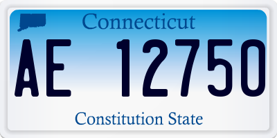 CT license plate AE12750