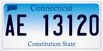 CT license plate AE13120