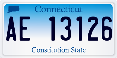 CT license plate AE13126