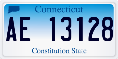 CT license plate AE13128