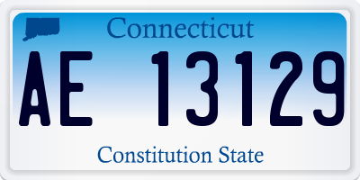 CT license plate AE13129