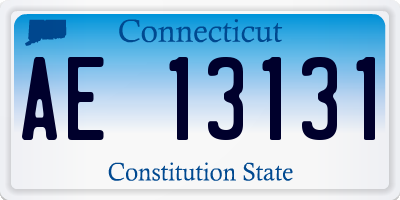 CT license plate AE13131
