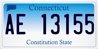 CT license plate AE13155