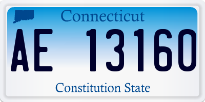 CT license plate AE13160