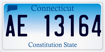 CT license plate AE13164
