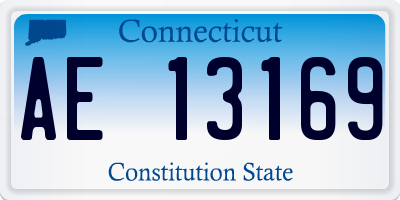 CT license plate AE13169