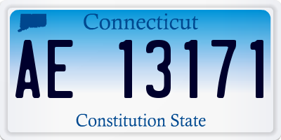 CT license plate AE13171