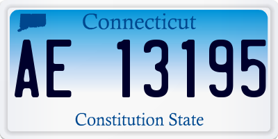 CT license plate AE13195