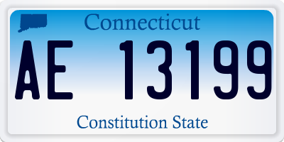 CT license plate AE13199