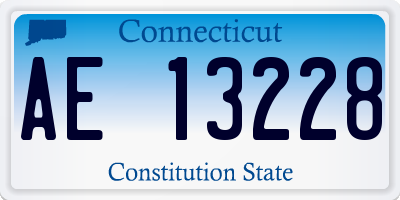 CT license plate AE13228