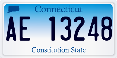 CT license plate AE13248