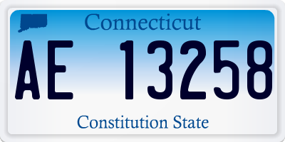 CT license plate AE13258