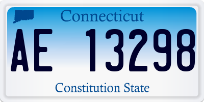 CT license plate AE13298